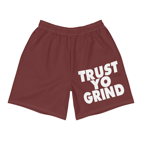 Trust Yo Grind Maroon Athletic Shorts