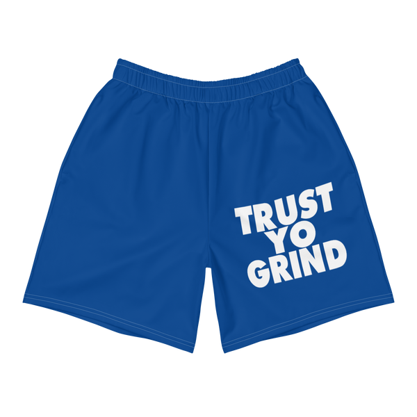 Trust Yo Grind Blue Athletic Shorts