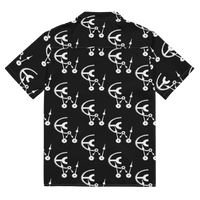 Black and white clockwork cw button shirt