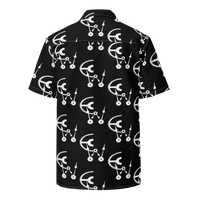 Black and white clockwork cw button shirt