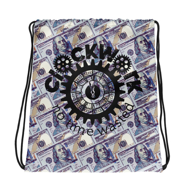 Clockwork Money Bag Drawstring bag