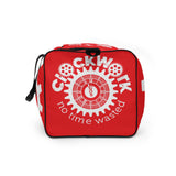Red Clockwork No time to waste Duffle bag