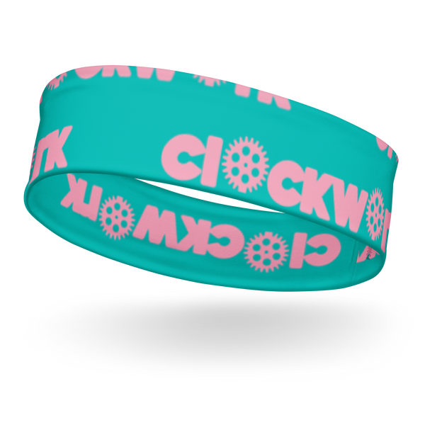 Clockwork Blue and Pink Headband