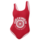 Red Clockwork One-Piece Swimsuit / Bathing suit