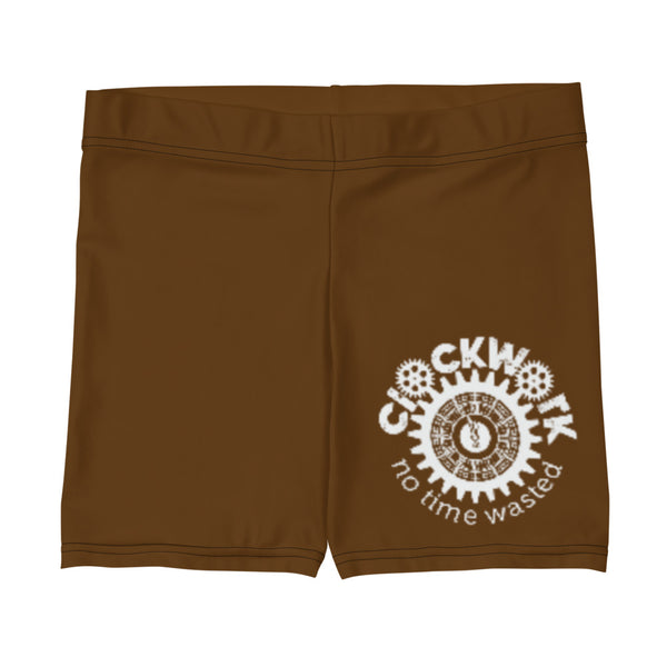 Brown Clockwork Biker Shorts