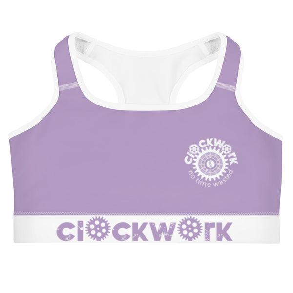 Clockwork light purple Sports bra
