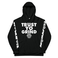 Black Trust Yo Grind Clockwork Logo Unisex Hoodie