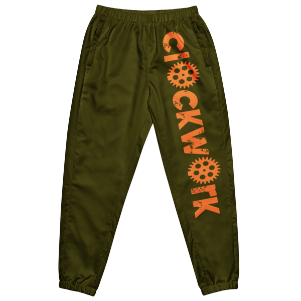 Clockwork Green and Orange Unisex track pants