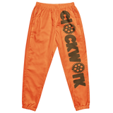 Clockwork Orange and Brown Unisex track pants