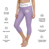 Clockwork Light purple Yoga Capri Leggings