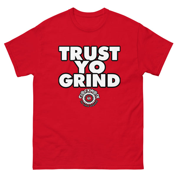 Trust Yo Grind Red/Black/white Men's classic tee