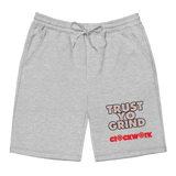 Trust yo Grind Tech grey Men's fleece shorts