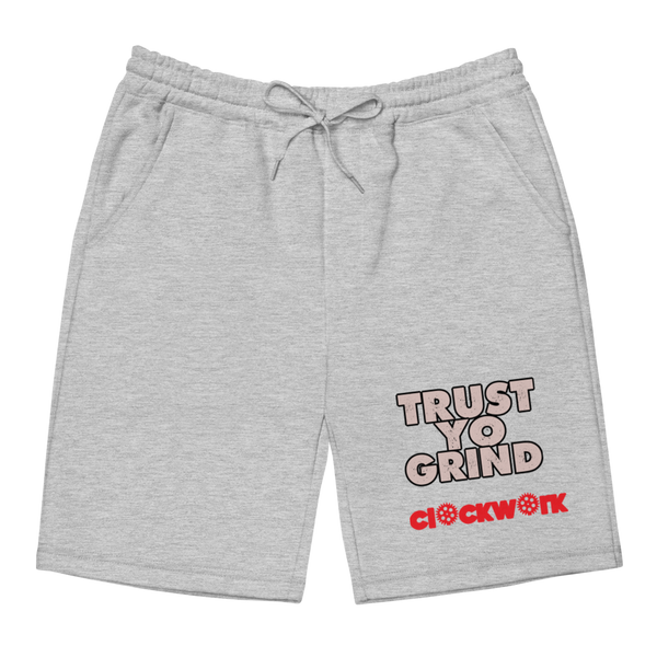 Trust yo Grind Tech grey Men's fleece shorts