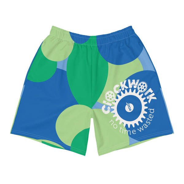 Clockwork Hyper Jade Mint Green Men's Athletic Long Shorts