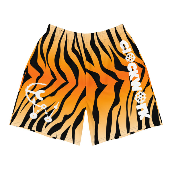 Clockwork Tiger Skin Men's Athletic Long Shorts