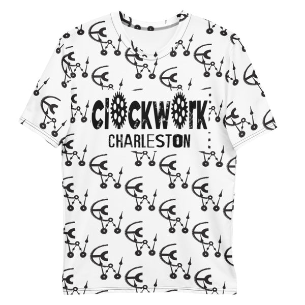 Clockwork CW word logo Charleston Men's T-shirt