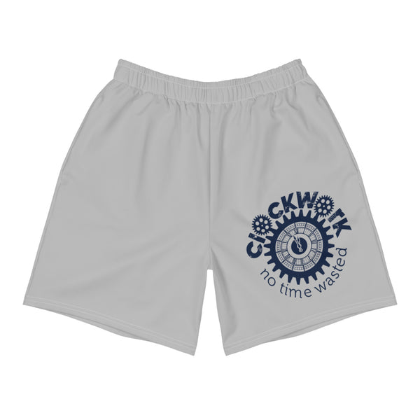 Clockwork Grey and Navy Men's Athletic Long Shorts