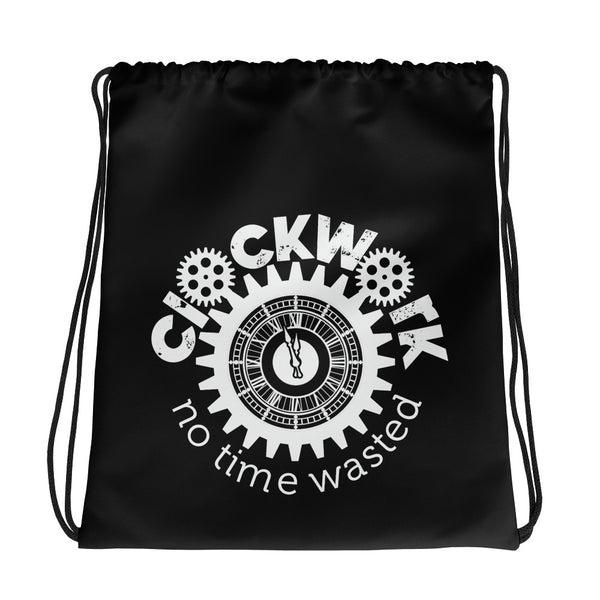Clockwork Drawstring bag