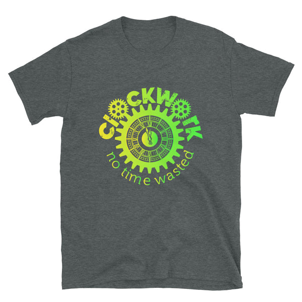 Yellow Green Clockwork Short-Sleeve Unisex T-Shirt