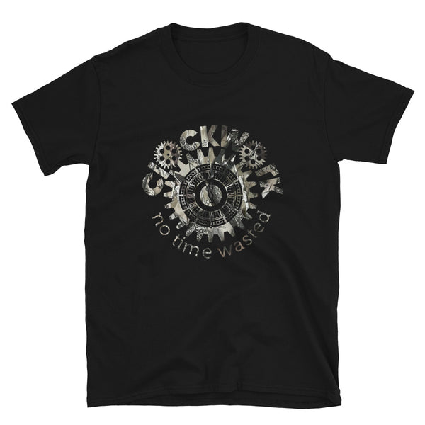 Forest Camo Clockwork Logo Short-Sleeve Unisex T-Shirt