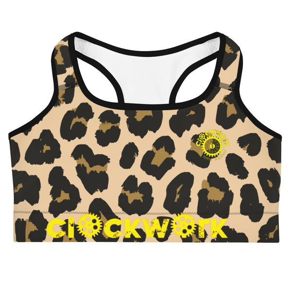 Cheetah print Clockwork Sports bra