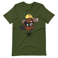 Clockwork Beaver Short-Sleeve Unisex T-Shirt