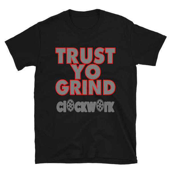 Trust Yo Grind Clockwork Utility Black Short-Sleeve Unisex T-Shirt