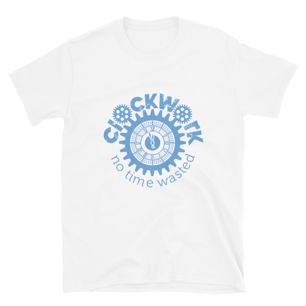 Clockwork Blue Logo Short-Sleeve Unisex T-Shirt
