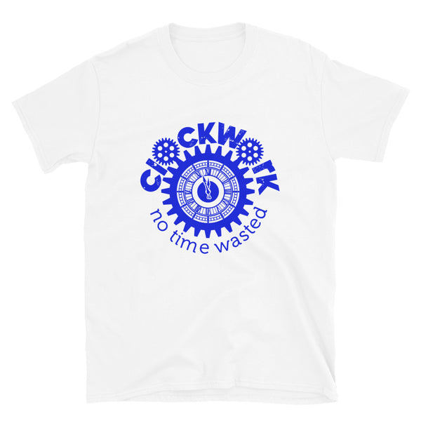 Clockwork Royal Blue Logo Short-Sleeve Unisex T-Shirt