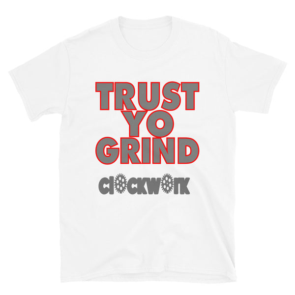 Trust Yo Grind Utility Black logo White Short-Sleeve Unisex T-Shirt