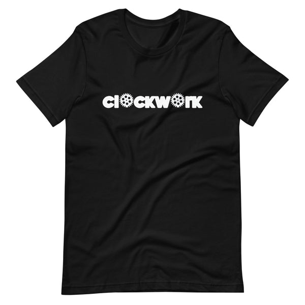 Clockwork white word Black Short-Sleeve Unisex T-Shirt