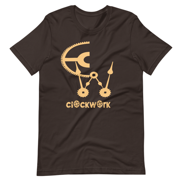 Brown CW Clockwork Short-Sleeve Unisex T-Shirt